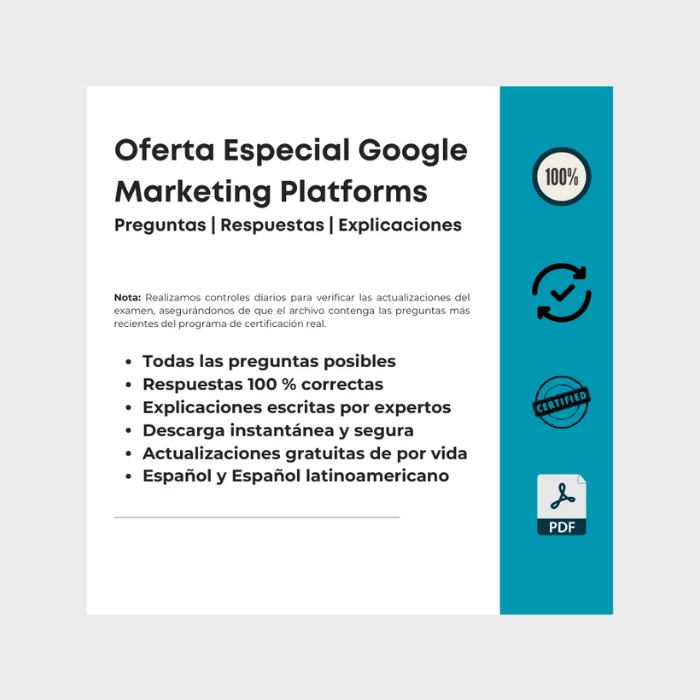 Oferta Especial Google Marketing Platforms